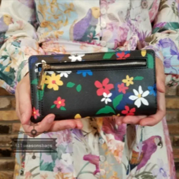 Kate Spade Staci Medium Satchel and Floral Wallet SET - NWT